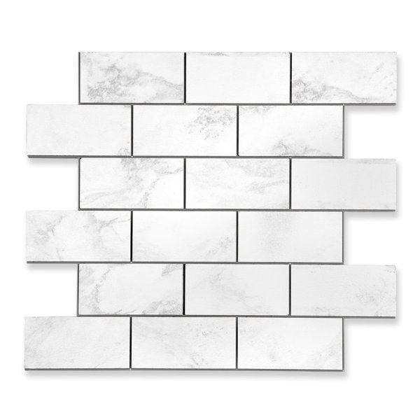 Yips Stone Tile Collection 2'' W x 4'' L PVC Peel and Stick Subway Tile